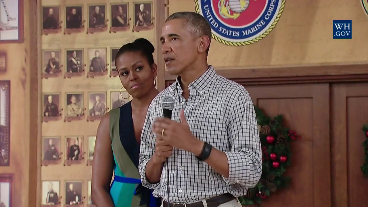 President Obama Speaks to Troops at Marine Corps Base Hawaii
