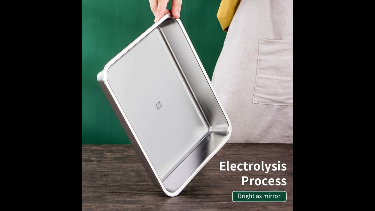 Serving tray is made of nice quality 304 stainless steel, curly edge design does not hurt your hands