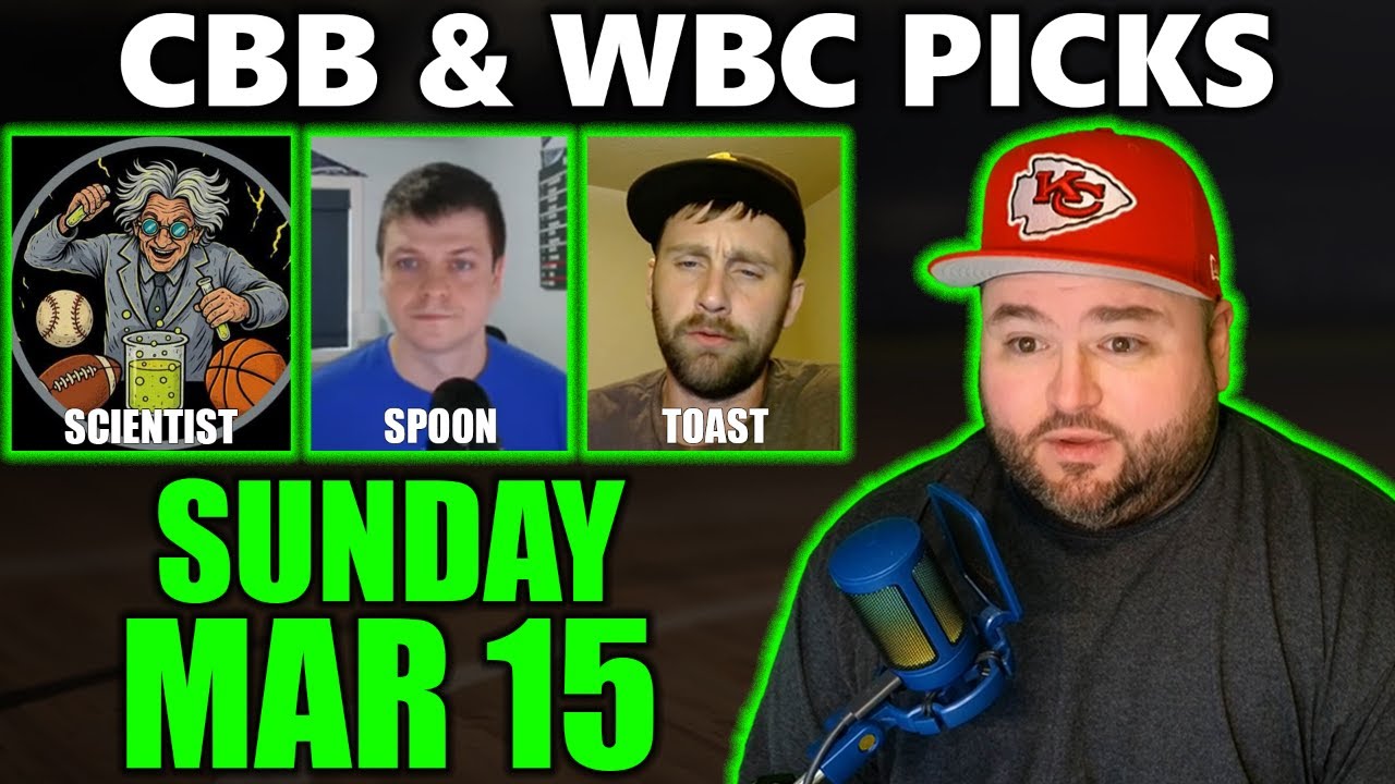 College Basketball & WBC Picks with Kyle Kirms | Sunday March 15th