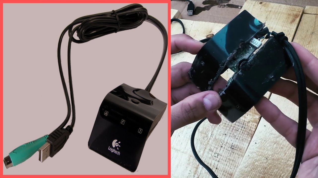CUT IN HALF - Logitech Cordless Mouse & Keyboard Receiver - USB