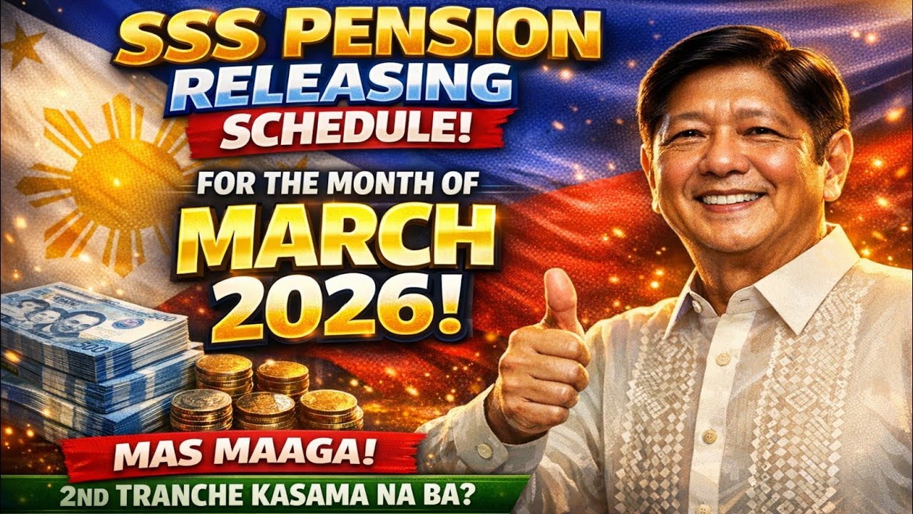✅️SSS PENSION RELEASING SCHEDULE! FOR THE MONTH OF MARCH 2026! MAS MAAGA! 2ND TRANCHE KASAMA NA BA?