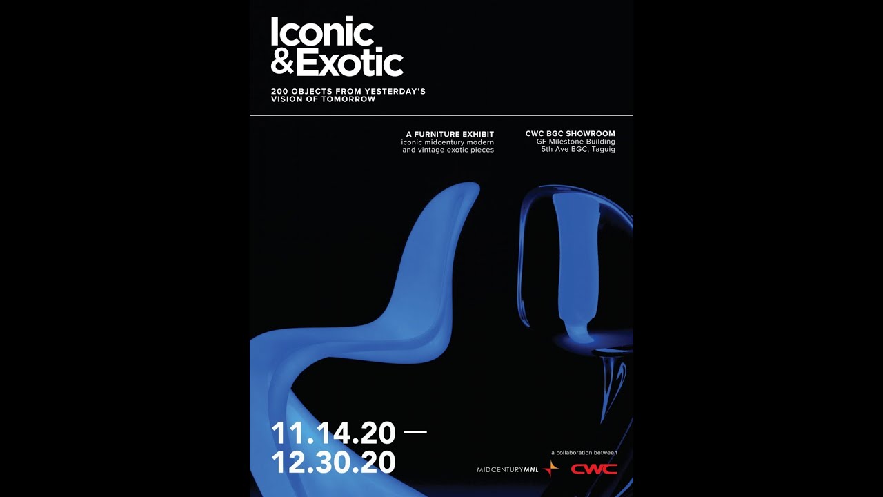 Vlog for MFAD on the CWC Exhibit Iconic & Exotic featuring Modern Mid-century Furniture Pieces