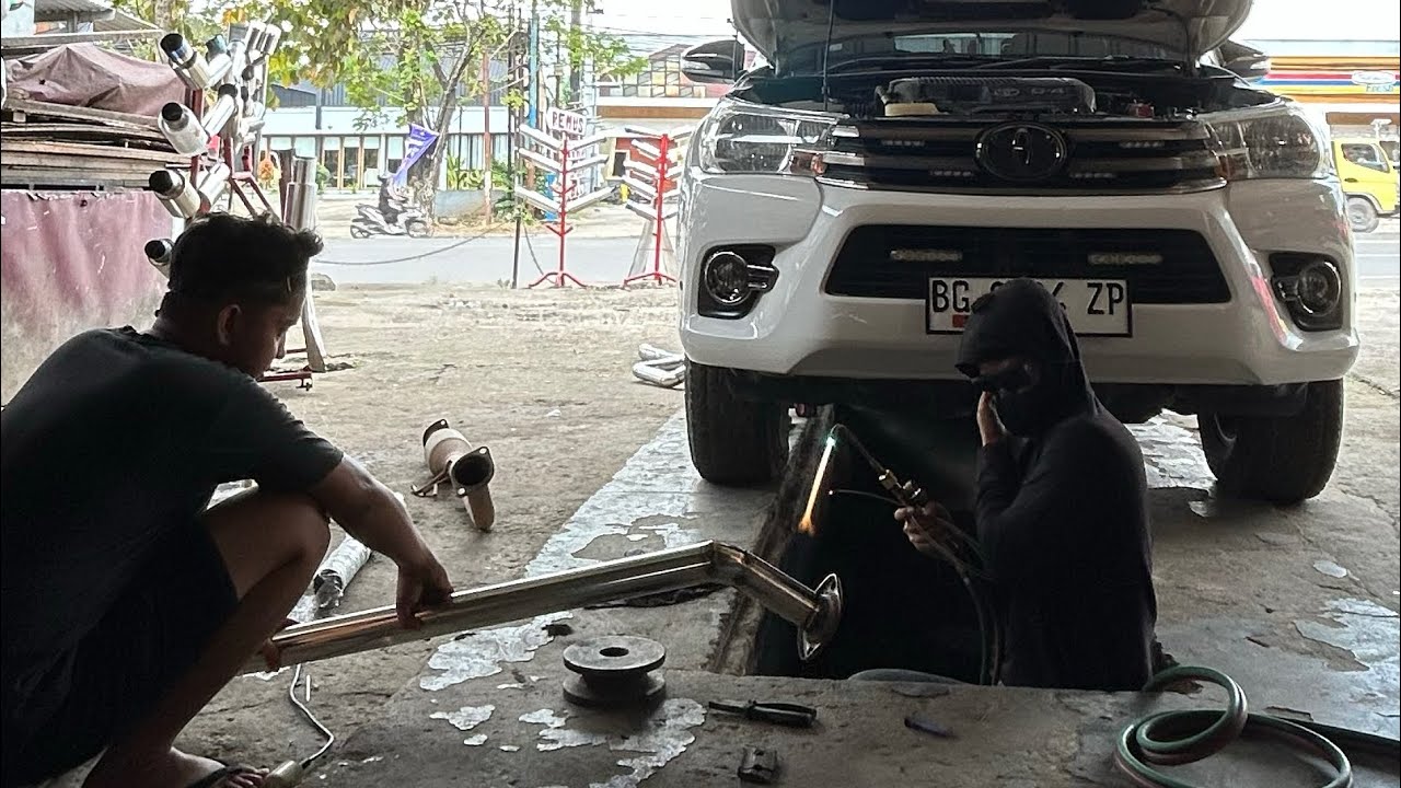 KNALPOT FULL SYSTEM VNT TURBO PIU PIU | Hilux VNT Turbo Diesel Knalpot Fullset STUTUTU