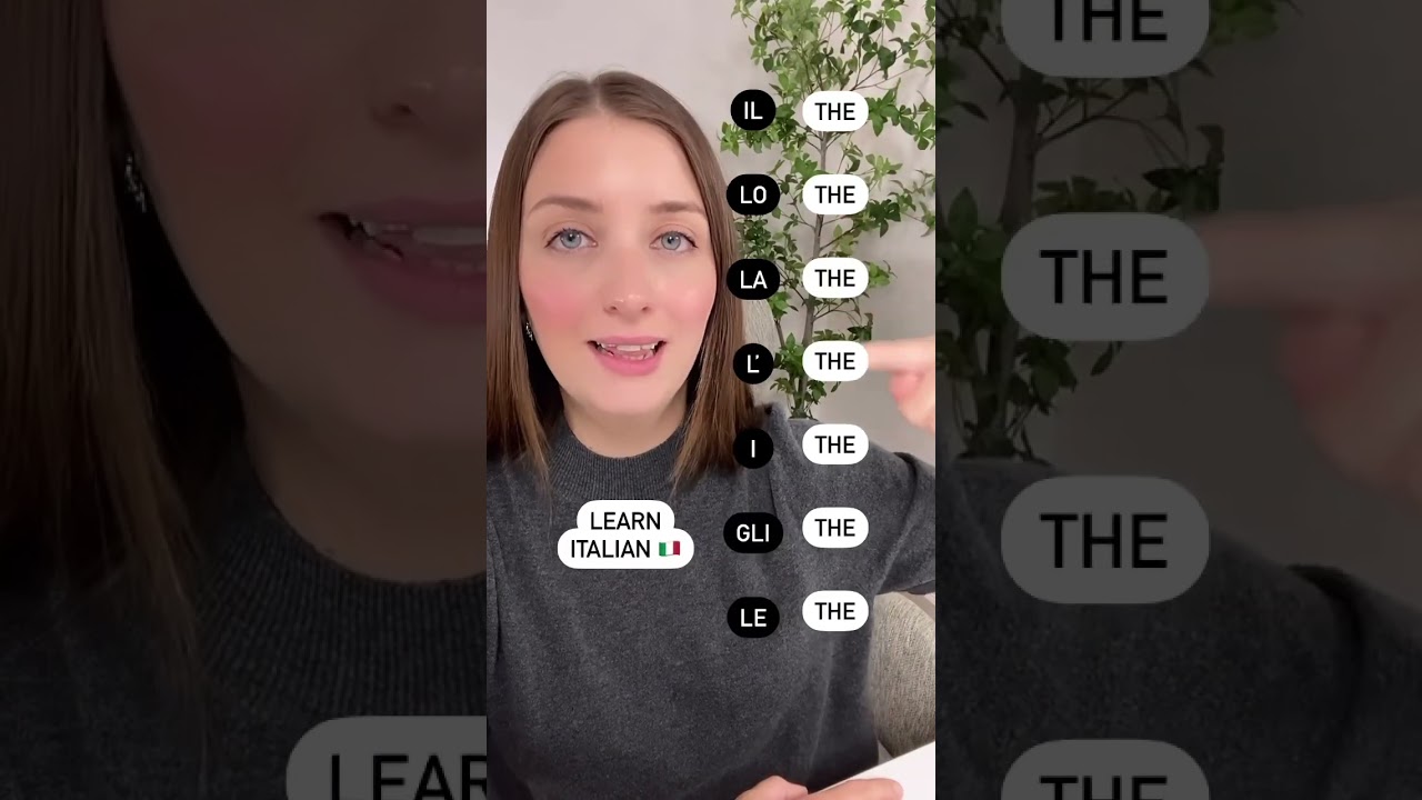 Learn Italian definite articles #italianteacher #italianlanguage #italy
