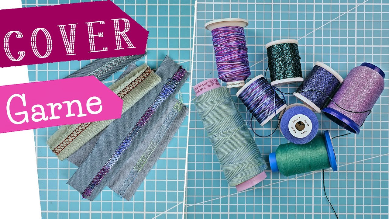 Garne zum Covern | Welches Garn für die Coverlock ? Garn Coverstitch Dekogarne Dekorgarn | mommymade