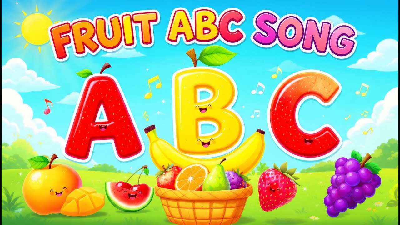 Fruit ABC Song for Kids | Learn Alphabet with Fruits A–Z