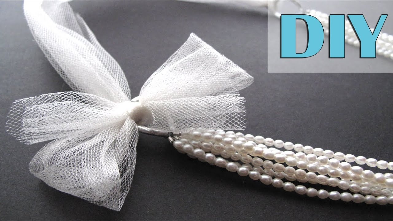 DIY Bridal Jewelry Beading Tutorial - Wedding Statement Necklace