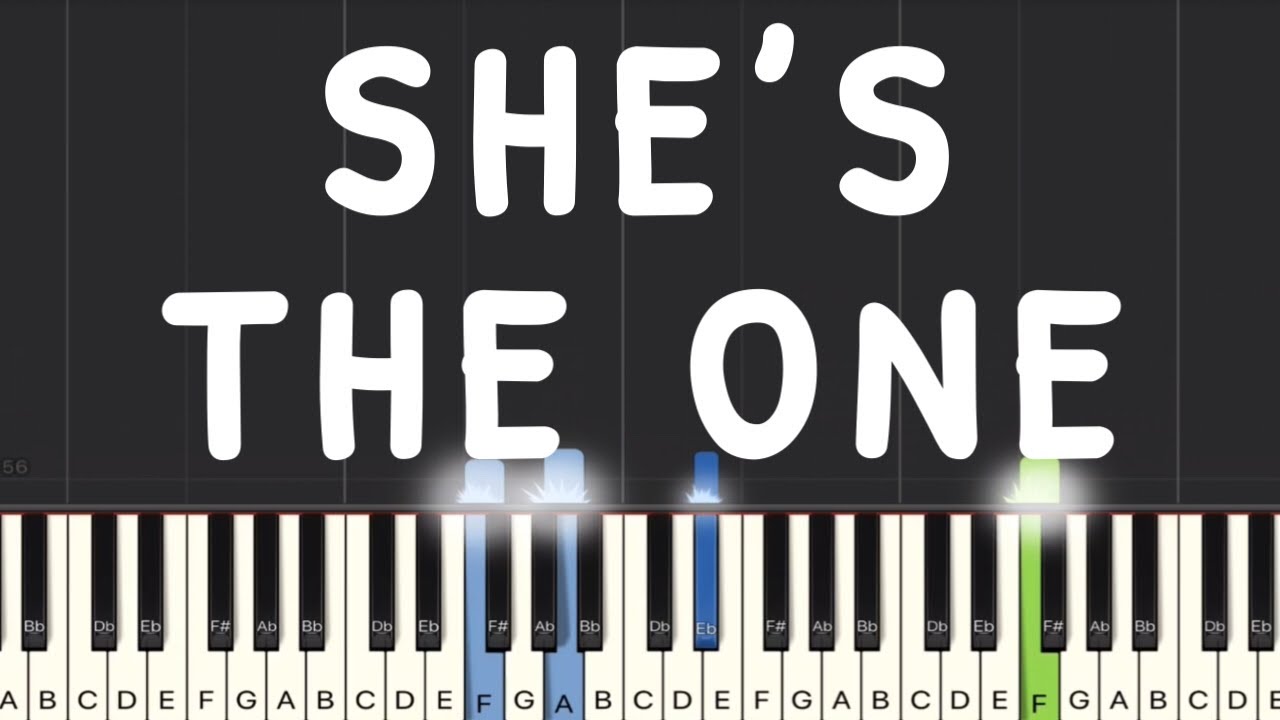 Robbie Williams - She’s The One Piano Tutorial | Medium