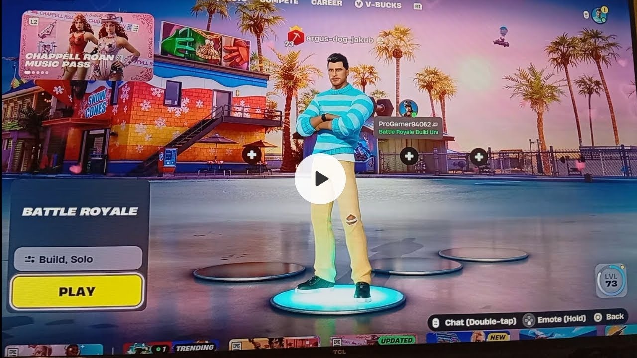 Hrám 1krát FORTNITE.