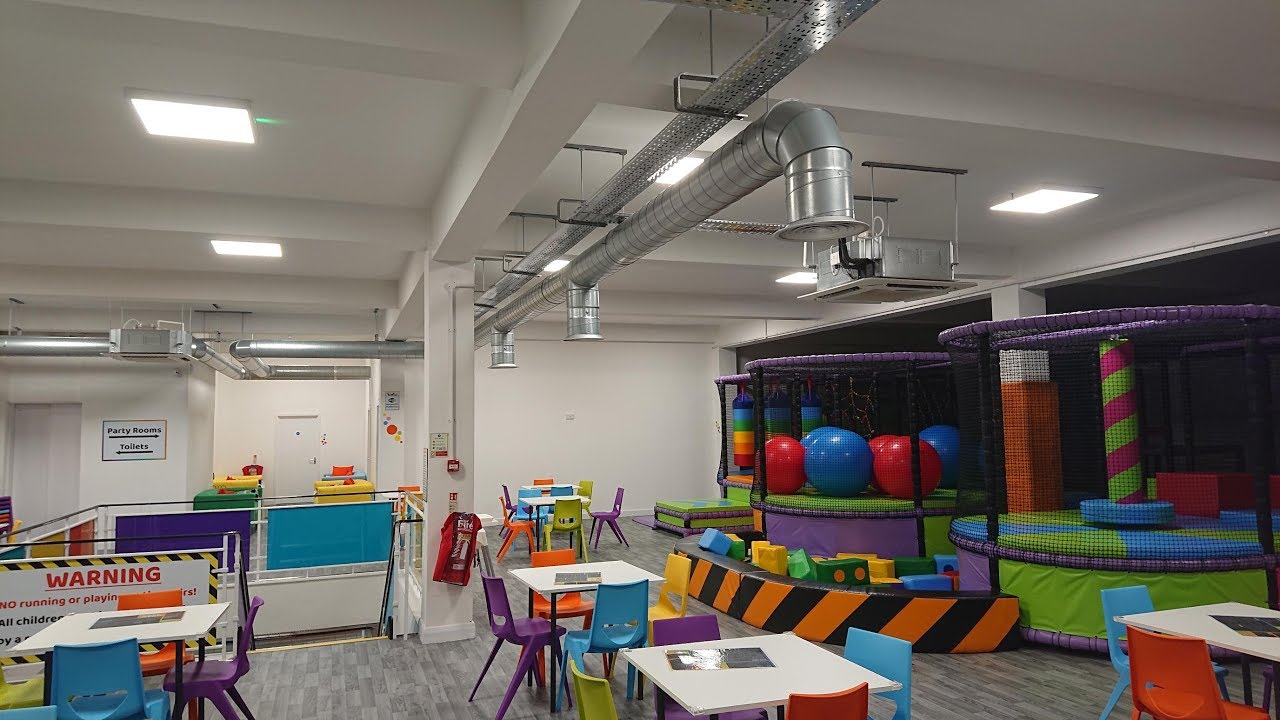 Baloo's Soft Play in Trowbridge. Air conditioning and ventilation.