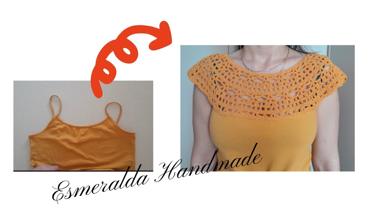 Canotta senape. Come trasformare una canotta - SPRONE TONDO - How to transform a tank top
