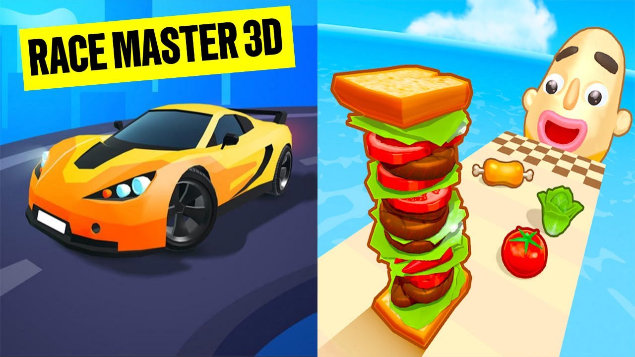 Race Master 3D VS Sandwich Runner - All Levels Android iOS Gameplay #6