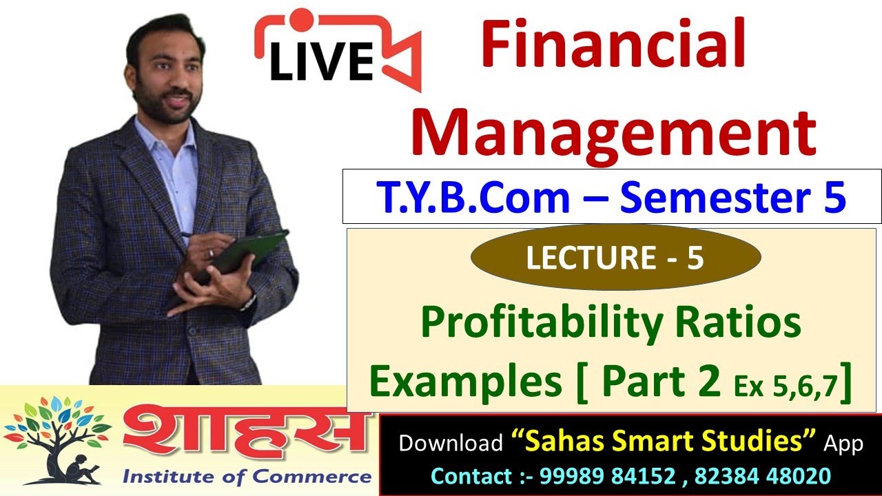 Financial Management | Ratio Analysis || Lect 4 Profitability Ratio Solution [Part2] Ex 5,6,7#msub