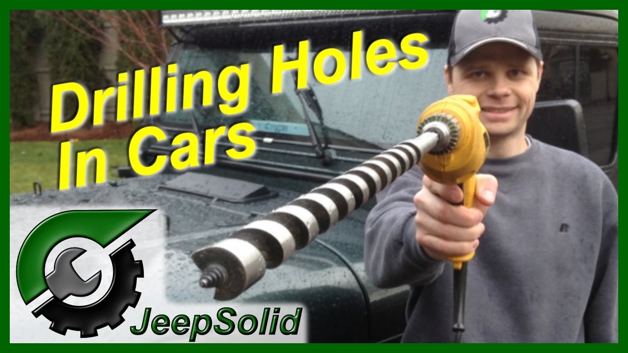 How to drill a hole in a car