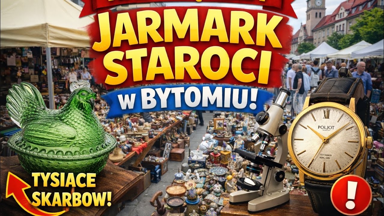 NAJWIĘKSZY JARMARK STAROCI W BYTOMIU! 🔥 Tysiące Skarbów i Rarytasy Kolekcjonerskie