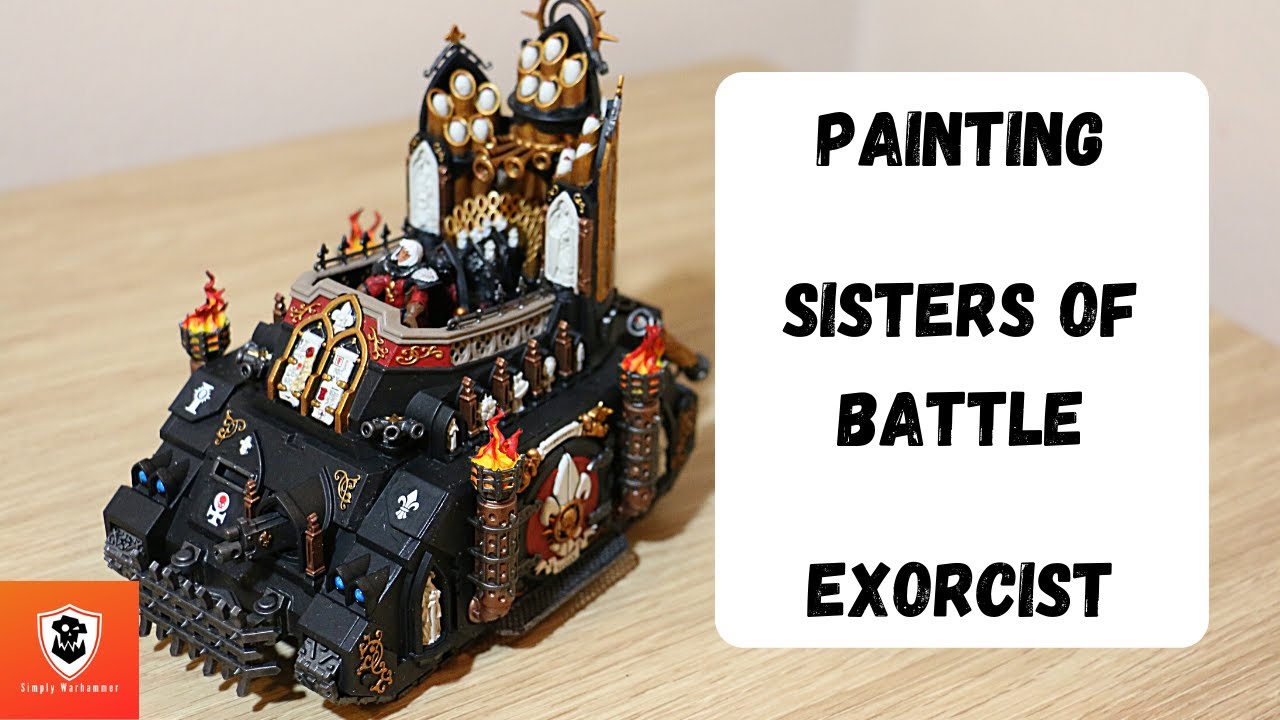 Painting the Sisters of Battle Exorcist Tank