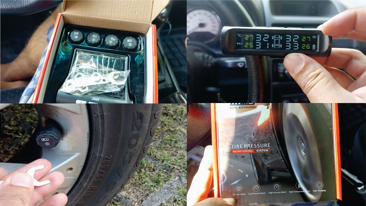 5 Passos para Instalar o Sensor Monitor Medidor Pressão Pneu Solar Tpms Visture T06w
