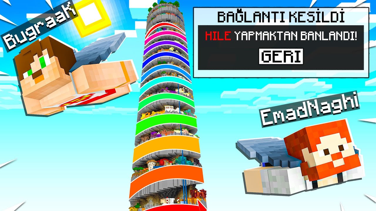 DÜNYANIN EN UZUN PARKURUNDA EMAD BANLANDI - Minecraft
