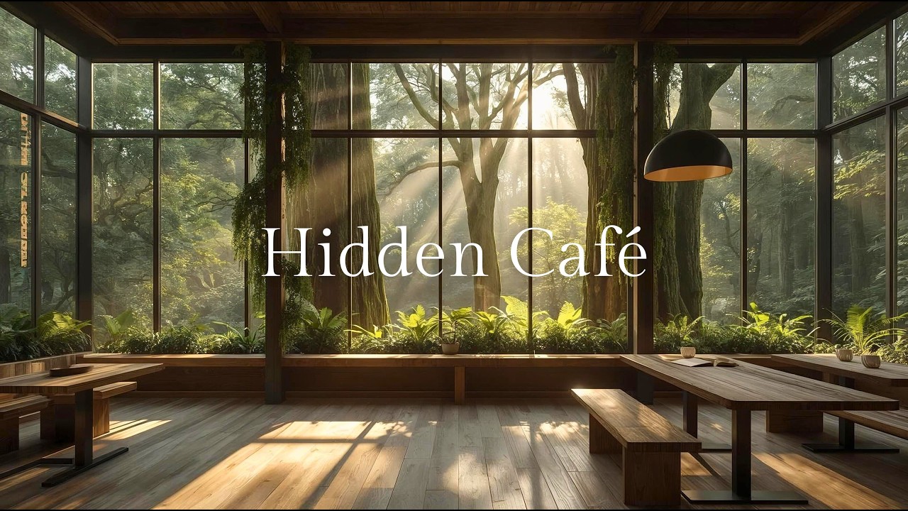 You Found This Hidden Café Deep in the Forest 🌿 Piano Music for Quiet Mornings
