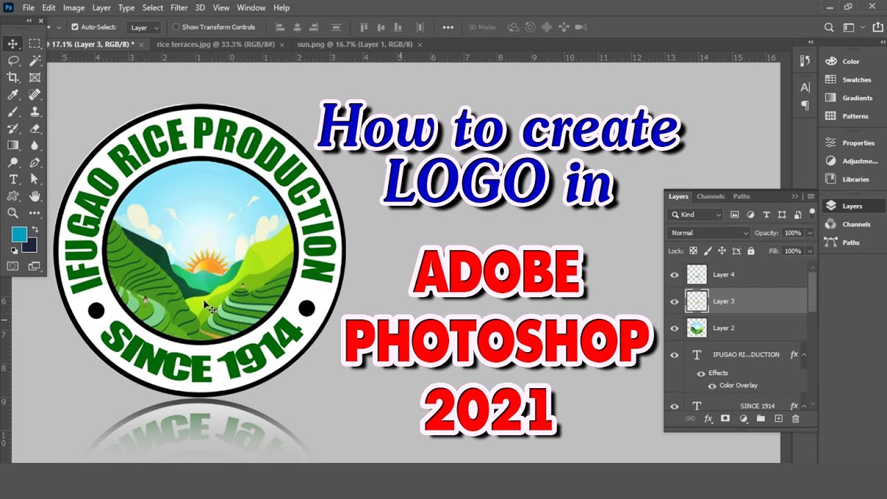 Create a Logo in Photoshop 2021 | Basic Editing for Beginners | logo tutorial | tagalog