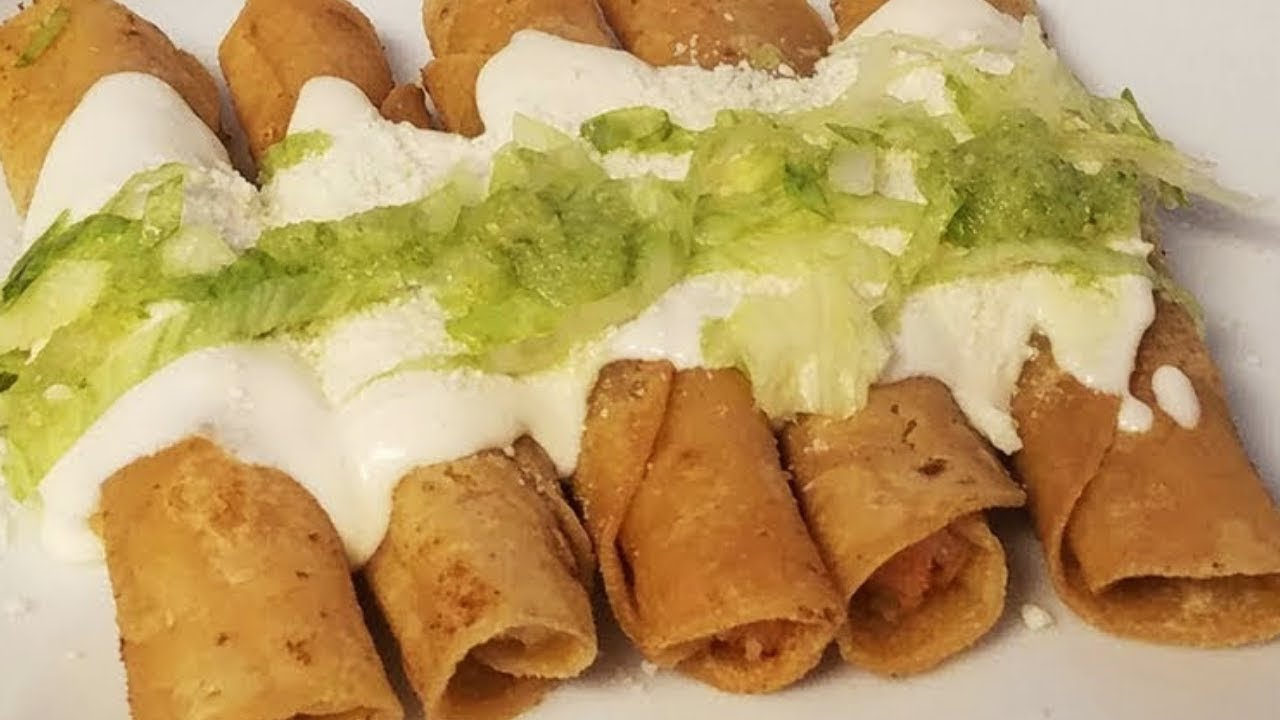 Deliciosos Taquitos Dorados de Papa🥔 Guisada a la Mexicana, receta económica, flautas de papa