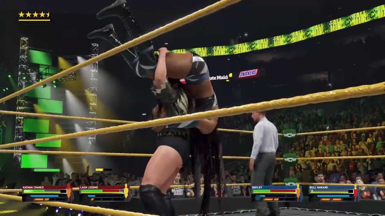 WCW FALL BRAWL 2027 | Lash Legend & Katana Chance vs Bayley & Bull Nakano  | Extreme Rules
