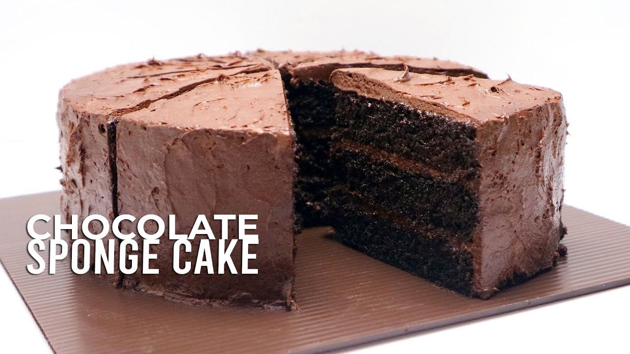 BUAT YANG SUKA COKLAT  SPONGE CAKE COKLAT PAKE WHIPPED CREAM COKLAT // CHOCOLATE SPONGE CAKE RECIPE