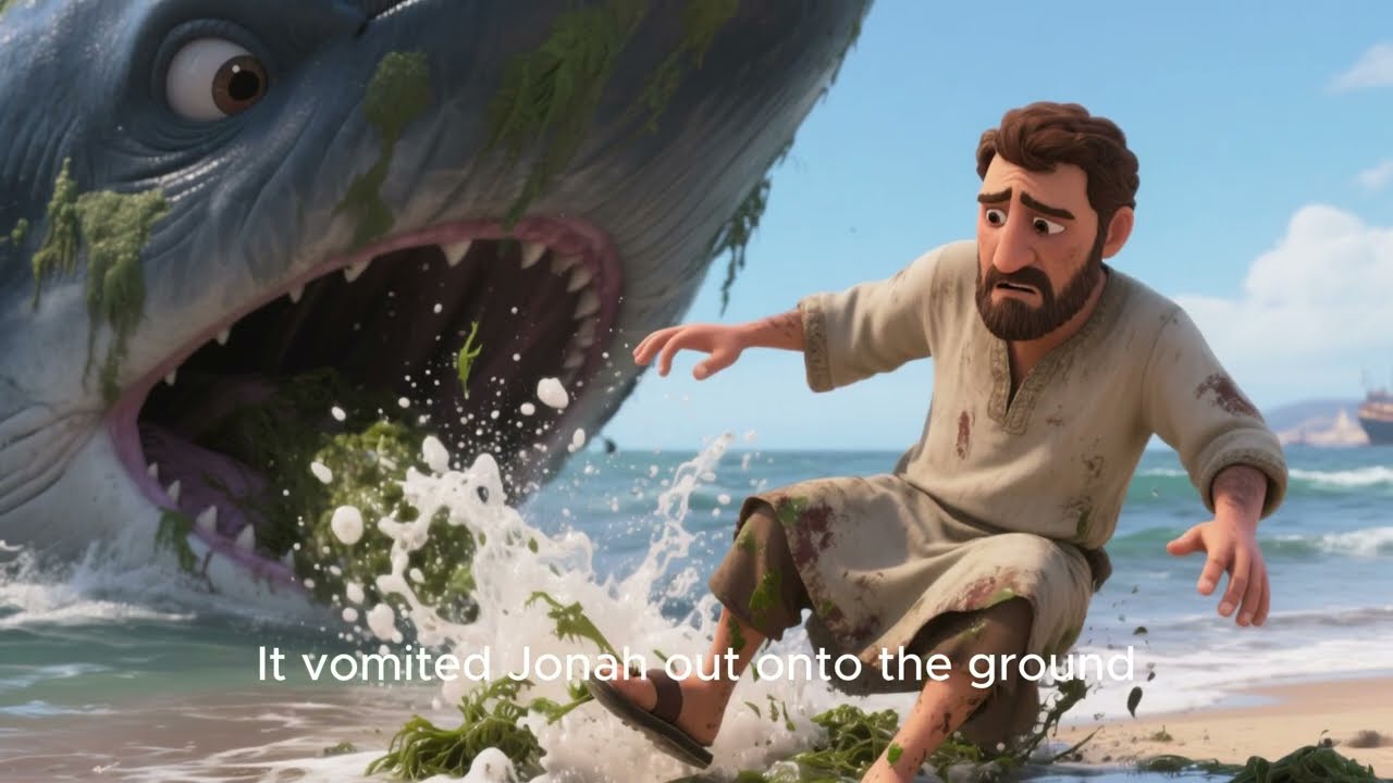 The story about prophet Jonah with rhymes