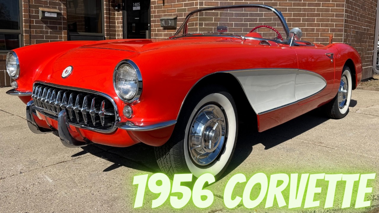 Chevrolet Corvette 1956 года — двигатель 327 — 4-ступенчатая коробка передач T10
