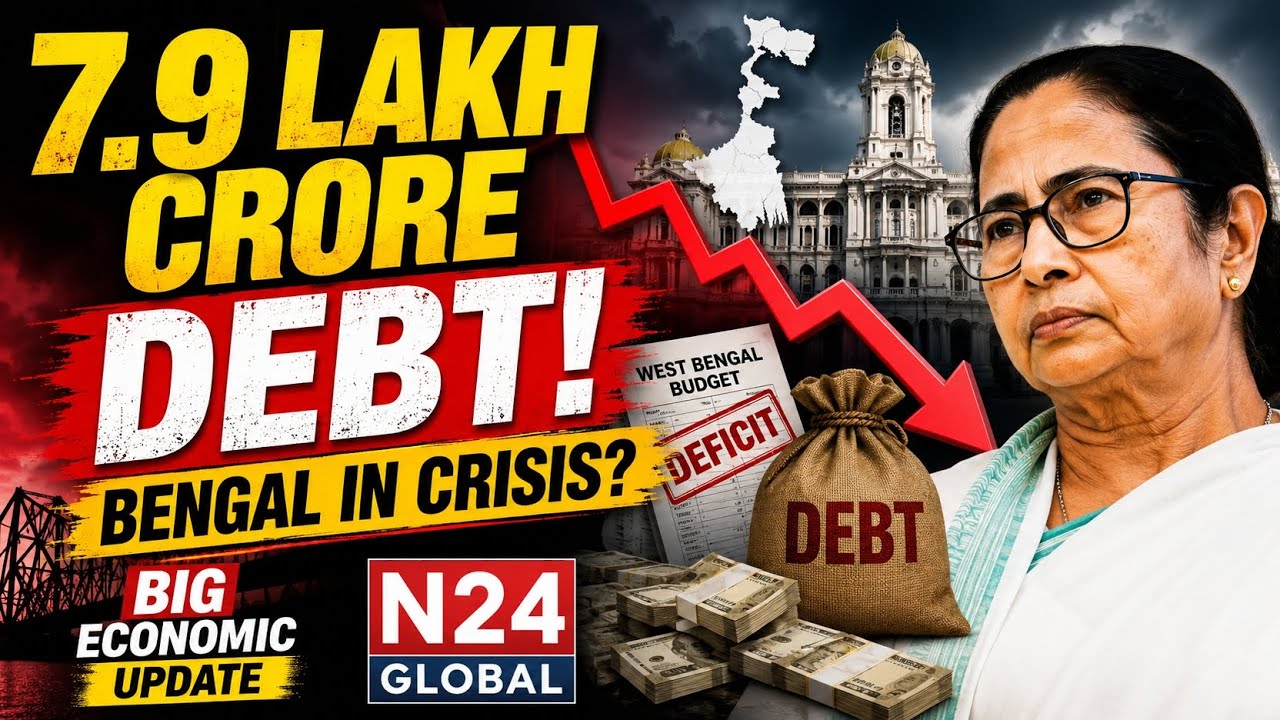 West Bengal Debt Crosses 7.9 Lakh Crore? | Bengal Economy Crisis| N24 GLOBAL#breakingnews#liveupdate