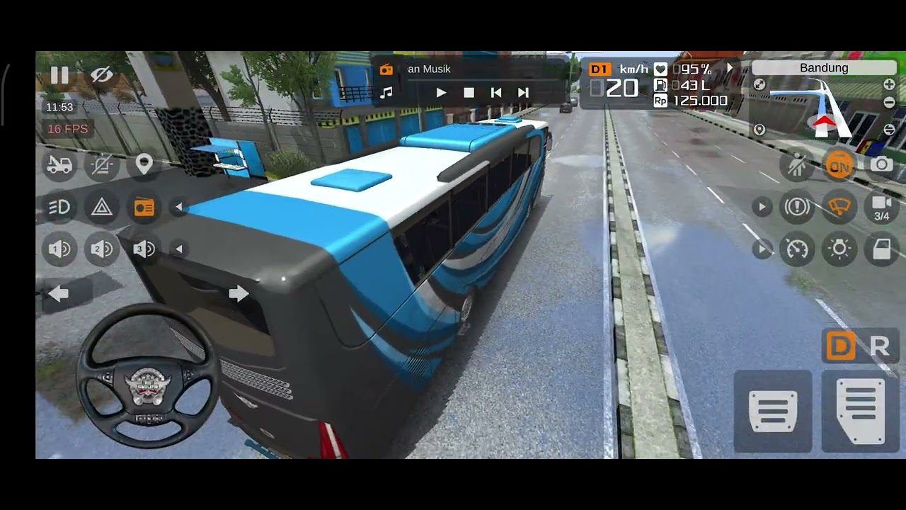 Bus telolet akhirnya sampai tujuan akhir #gameplay 