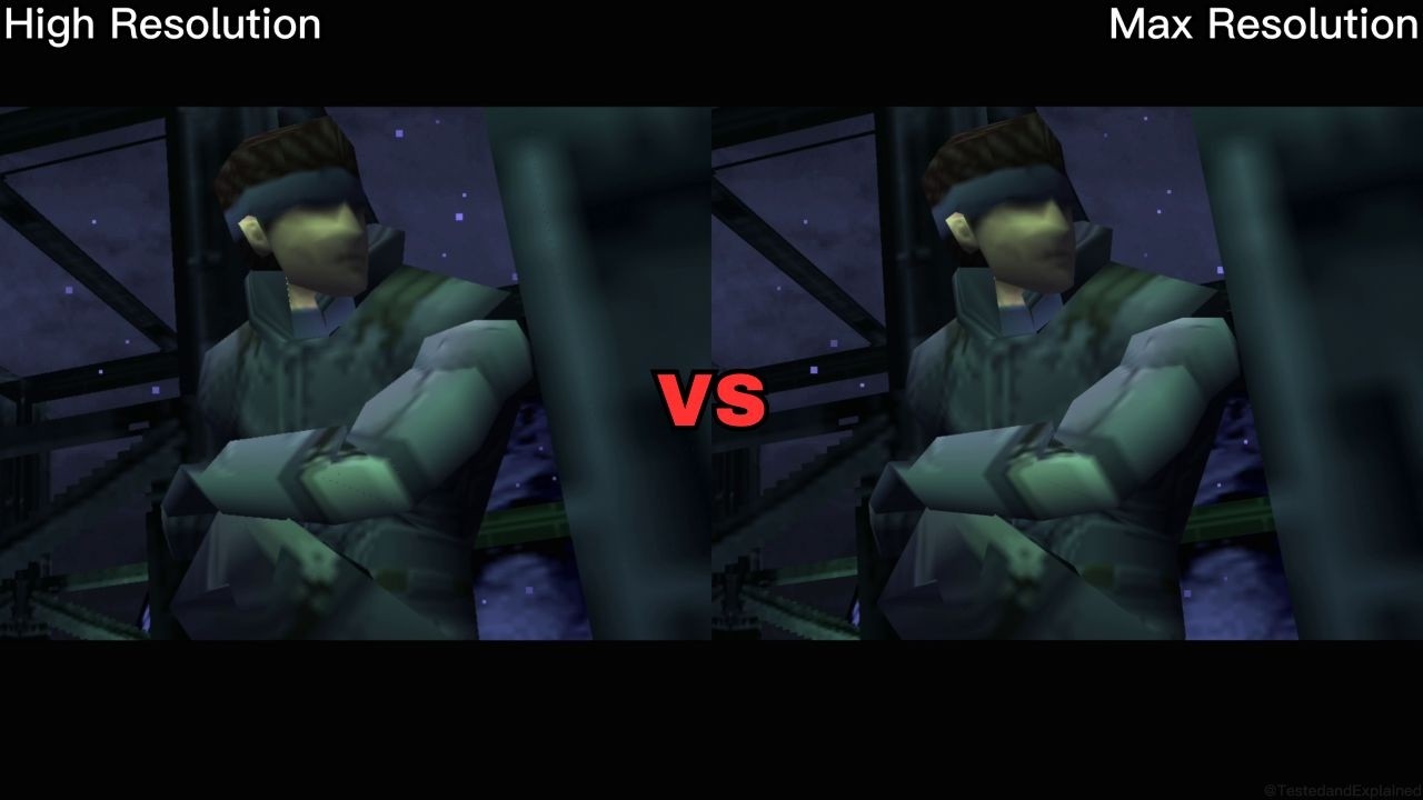 MGS1 (Master Collection): High Resolution vs Max Resolution on PS5 Pro