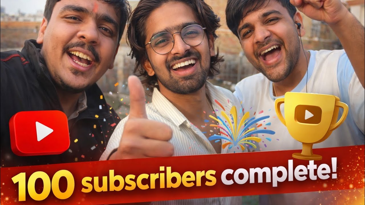 100 subscribers complete ho gye🎉❤️  || day 53 of 365 || Official Vicky Vlogs 