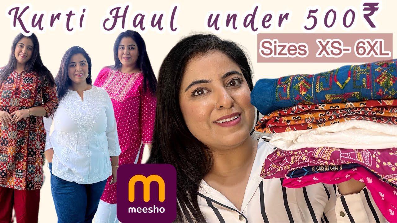 MEESHO Kurta/Kurti Haul under 500₹ |summer cotton kurtas for Daily wear ,Office,College #meeshohaul 