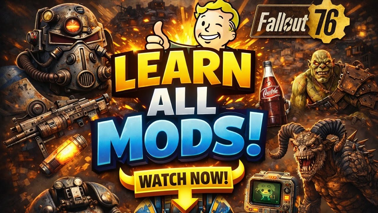 Fallout 76 - Learn All Mods - WORKING