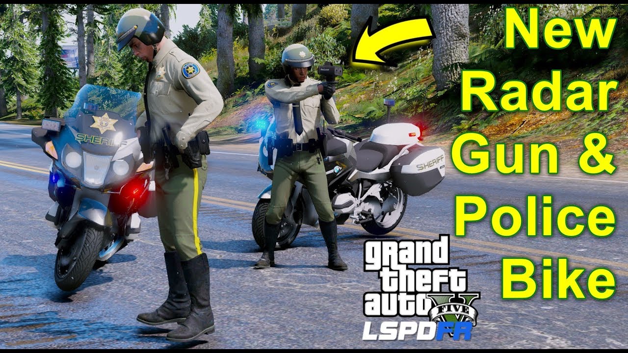 Police Motorcycle Officers Catching Speeders - GTA 5 LSPDFR Police Mod #630 Blaine County Sheriff