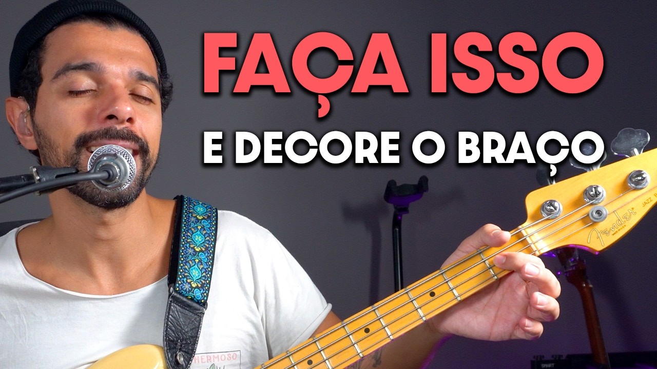 Como decorar as notas no braço do Baixo