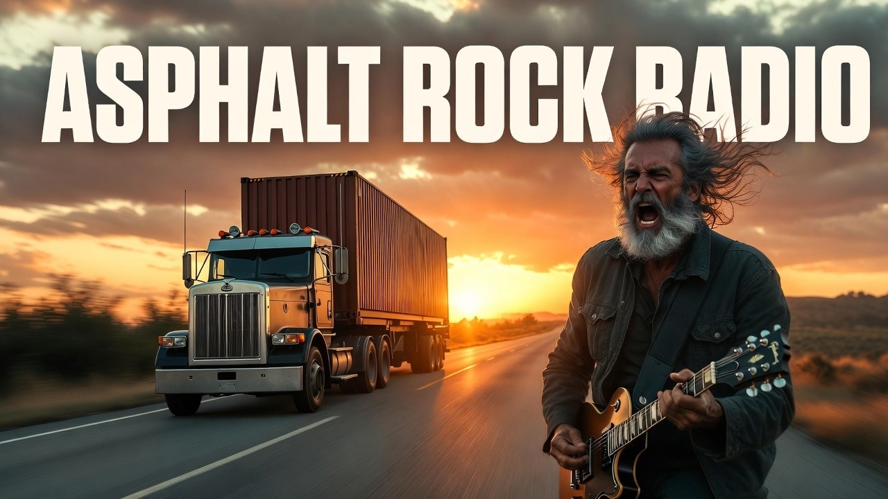 ASPHALT ROCK RADIO – EPIC GOLDEN HOUR HIGHWAY MIX | 1 HOUR OF ROADTRIP GUITAR ENERGY
