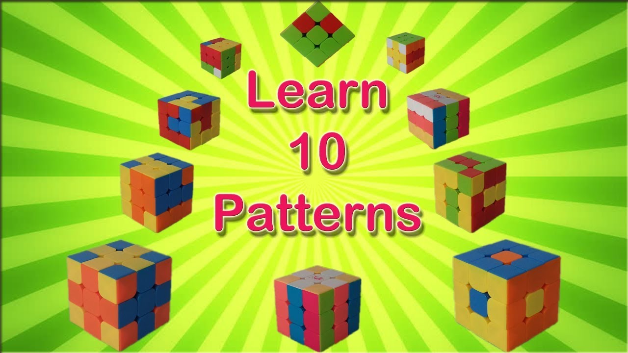 Learn 10 easy Rubik's cube patterns (Part 1)