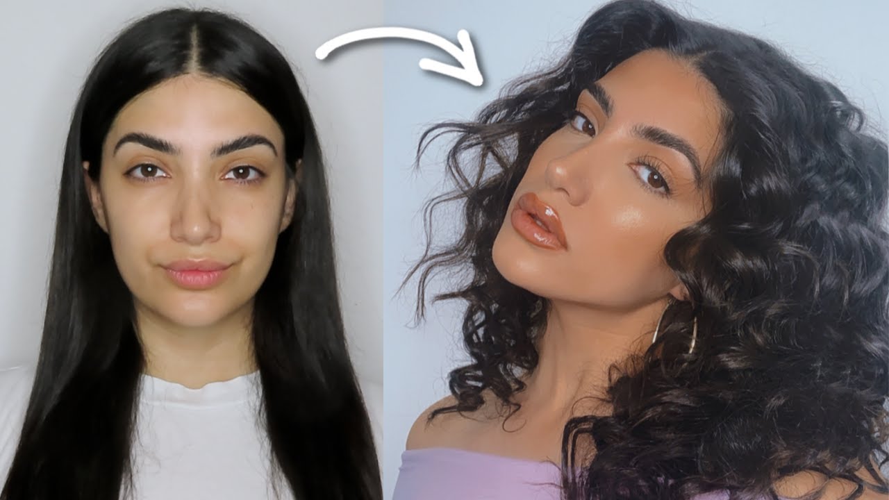 STRAIGHT TO CURLY HEATLESS HAIR TUTORIAL