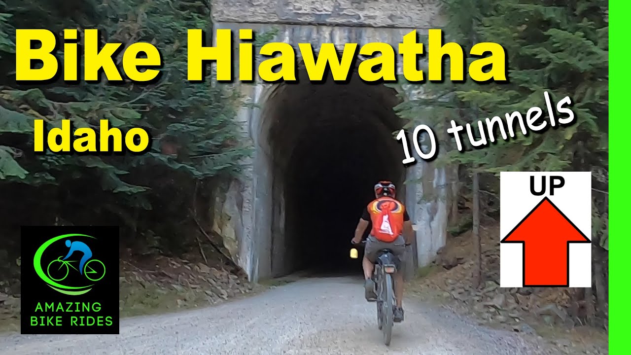 45 Minute Virtual Bike Ride | Hiawatha Trail Idaho | Cycling Workout | Armchair Traveler