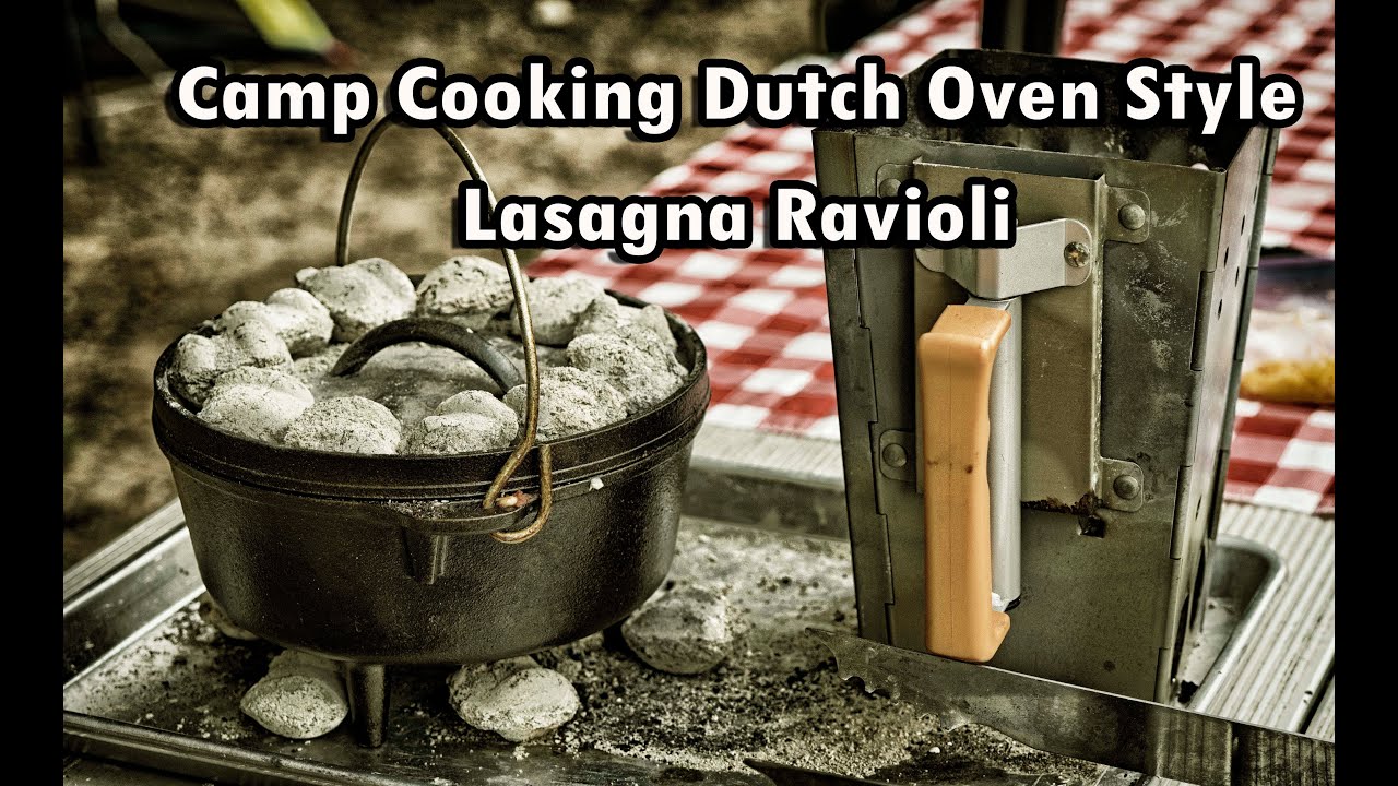 Dutch Oven Cooking - Lasagna Ravioli