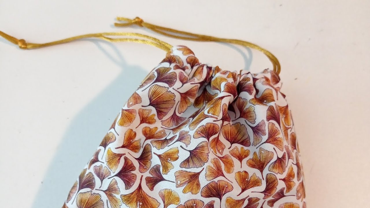 Comment faire un pochon doublé,diy couture facile
