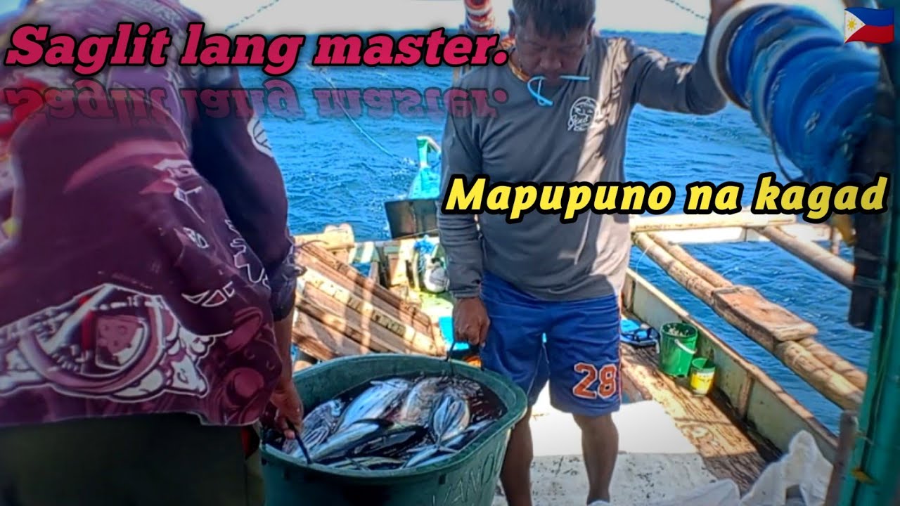 Isang Oras lang na bakbakan, Dami na kaagad. Mga yellowfin tuna.