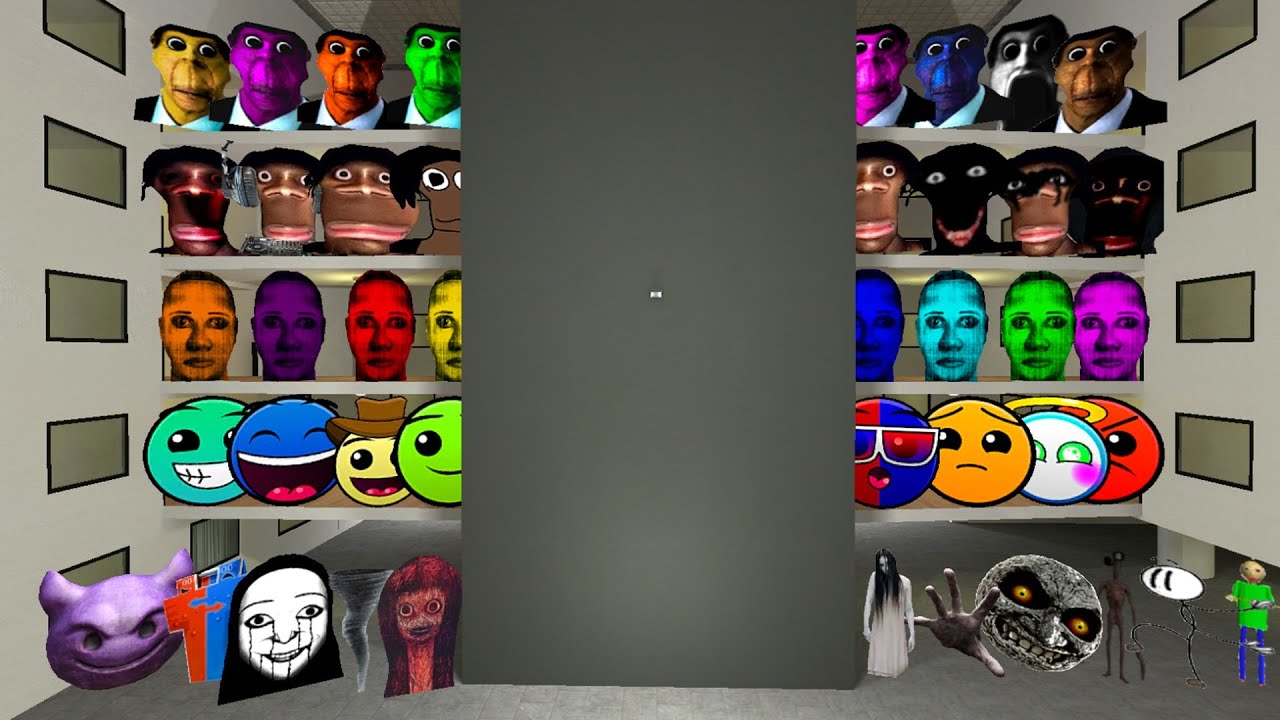 Obunga, Juandale Pringle, Selene Family, Lobotomy Dash, Nicos Nextbots in Liminal Hotel! Garry's Mod