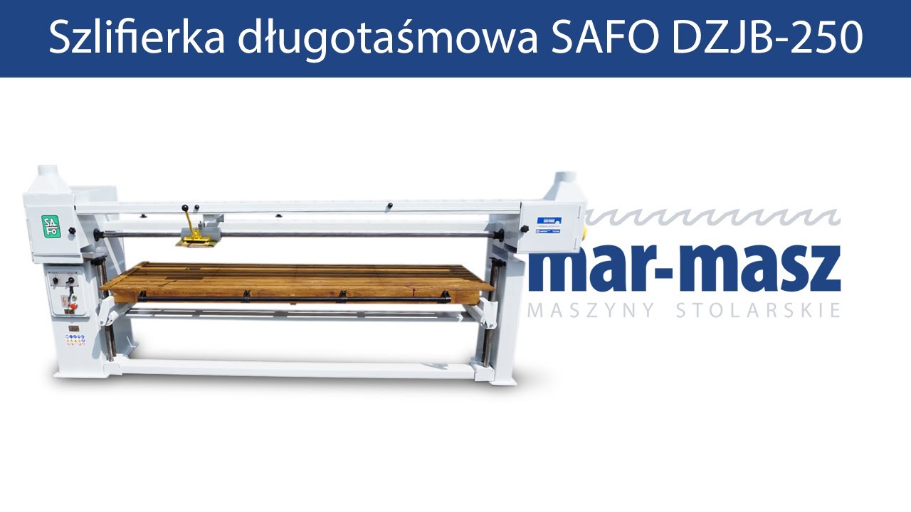 Szlifierka długotaśmowa SAFO DZJB-250 - Mar-Masz | Woodworking Machines