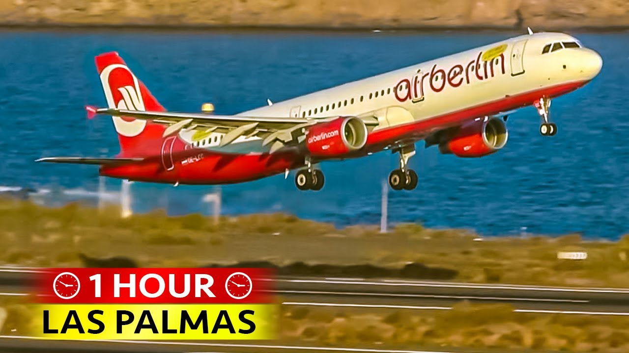 1 Hour of Plane Spotting at LAS PALMAS (2017)