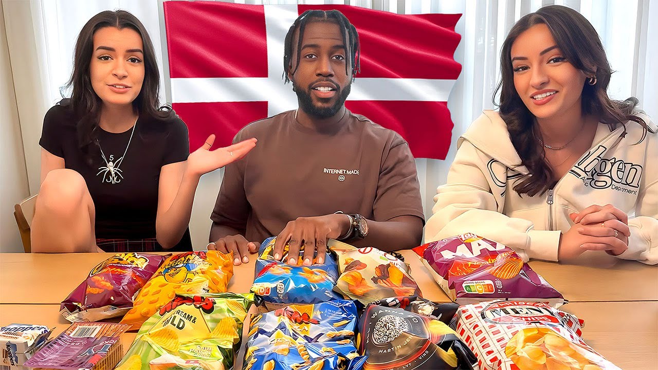 AMERICAN TRIES DANISH SNACKS FOR 1ST TIME !! ft. @NoraExplorerClips @SalmmusClips