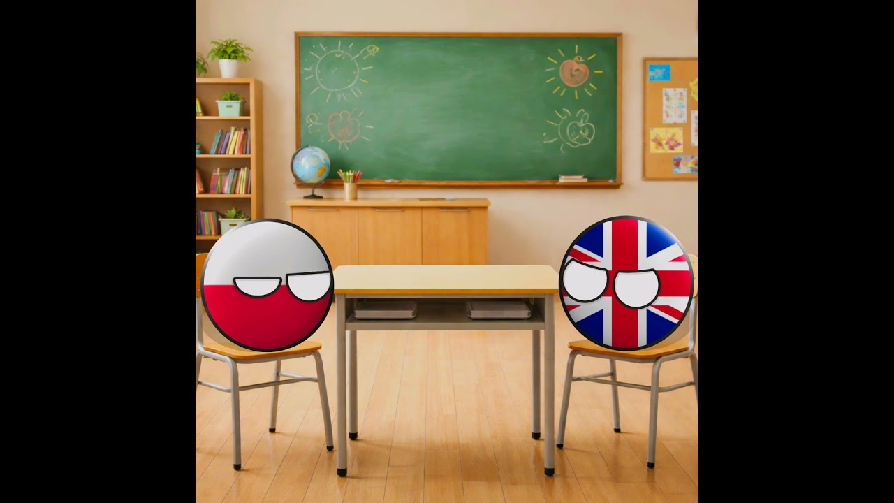 Polska uczy się angielskiego #countryballs #shorts