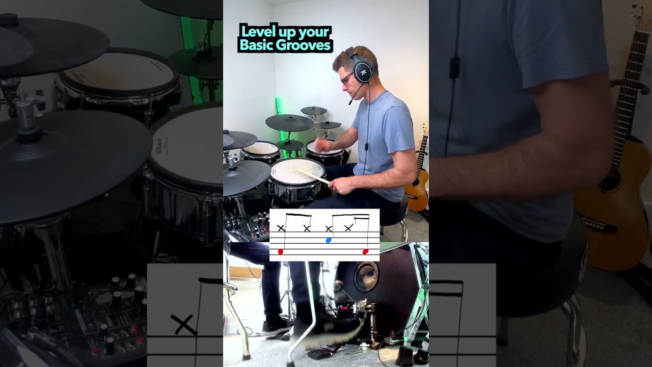 Level up your basic grooves - DRUM LESSON  